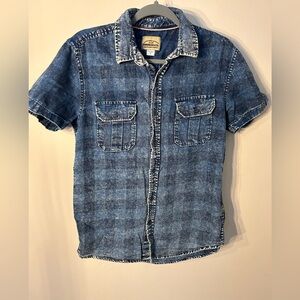 Vintage Denim Roebuck & Co. Short Sleeve button up Shirt